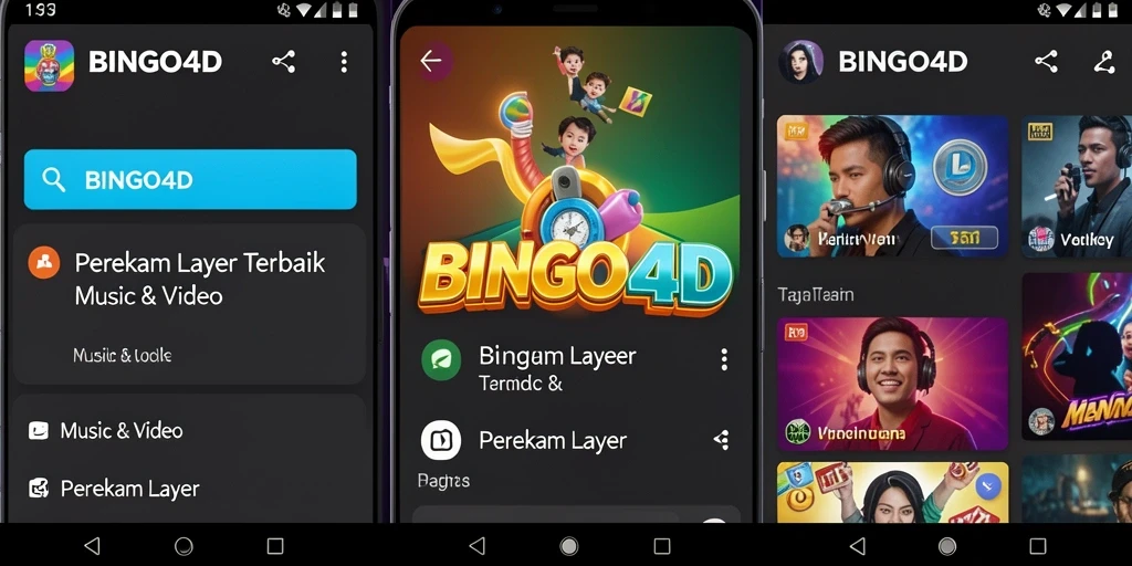 Tampilan antarmuka BINGO4D yang intuitif dan fungsional.
