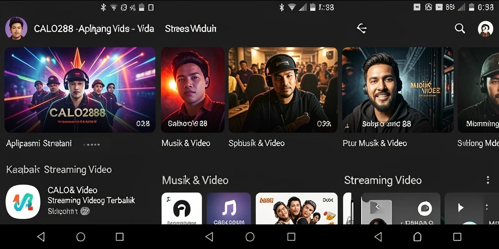Antarmuka CALO288 yang menarik dan fungsional untuk Streaming Video.