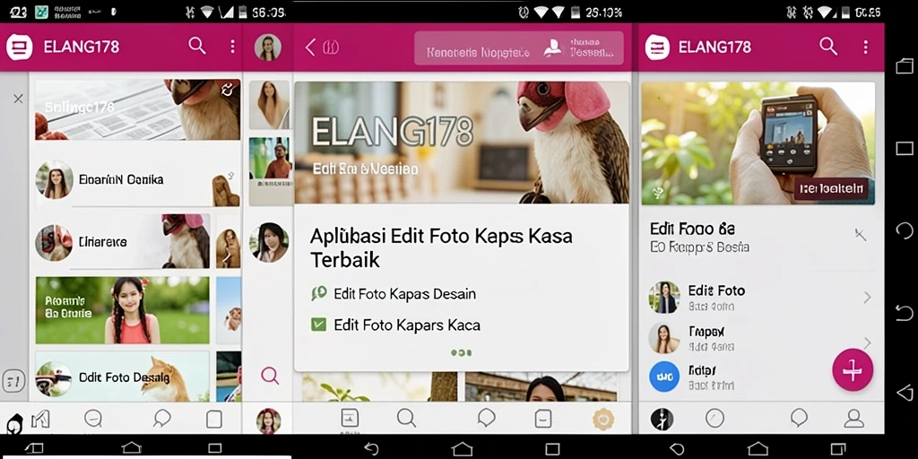 Tampilan antarmuka intuitif ELANG178 saat mengedit foto kertas kaca.