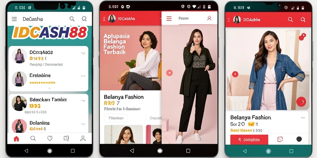 Tampilan antarmuka aplikasi IDCASH88 yang modern dan user-friendly.