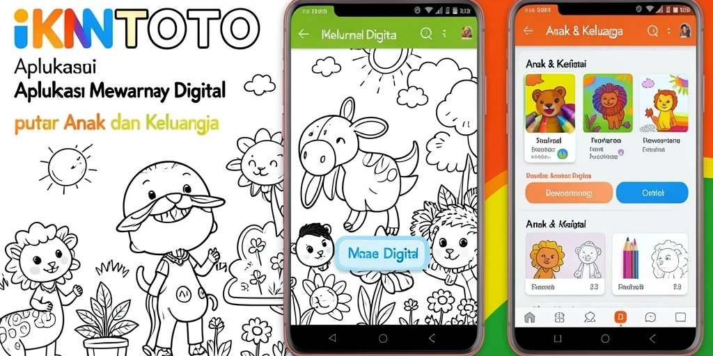Antarmuka aplikasi IKNTOTO untuk mewarnai digital yang interaktif.