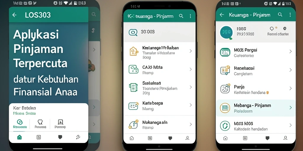 Antarmuka aplikasi LOS303 yang sederhana dan mudah digunakan.