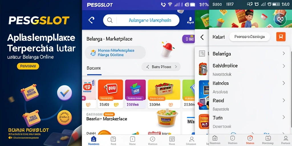 Antarmuka PESGSLOT menunjukkan kemudahan berbelanja online.