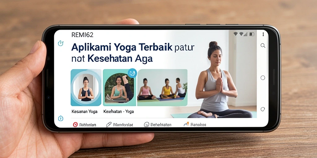 Antarmuka pengguna REMI62 yang intuitif untuk latihan Yoga.