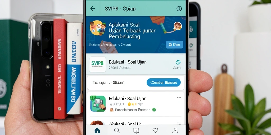 Antarmuka SVIP8 yang intuitif untuk soal ujian.